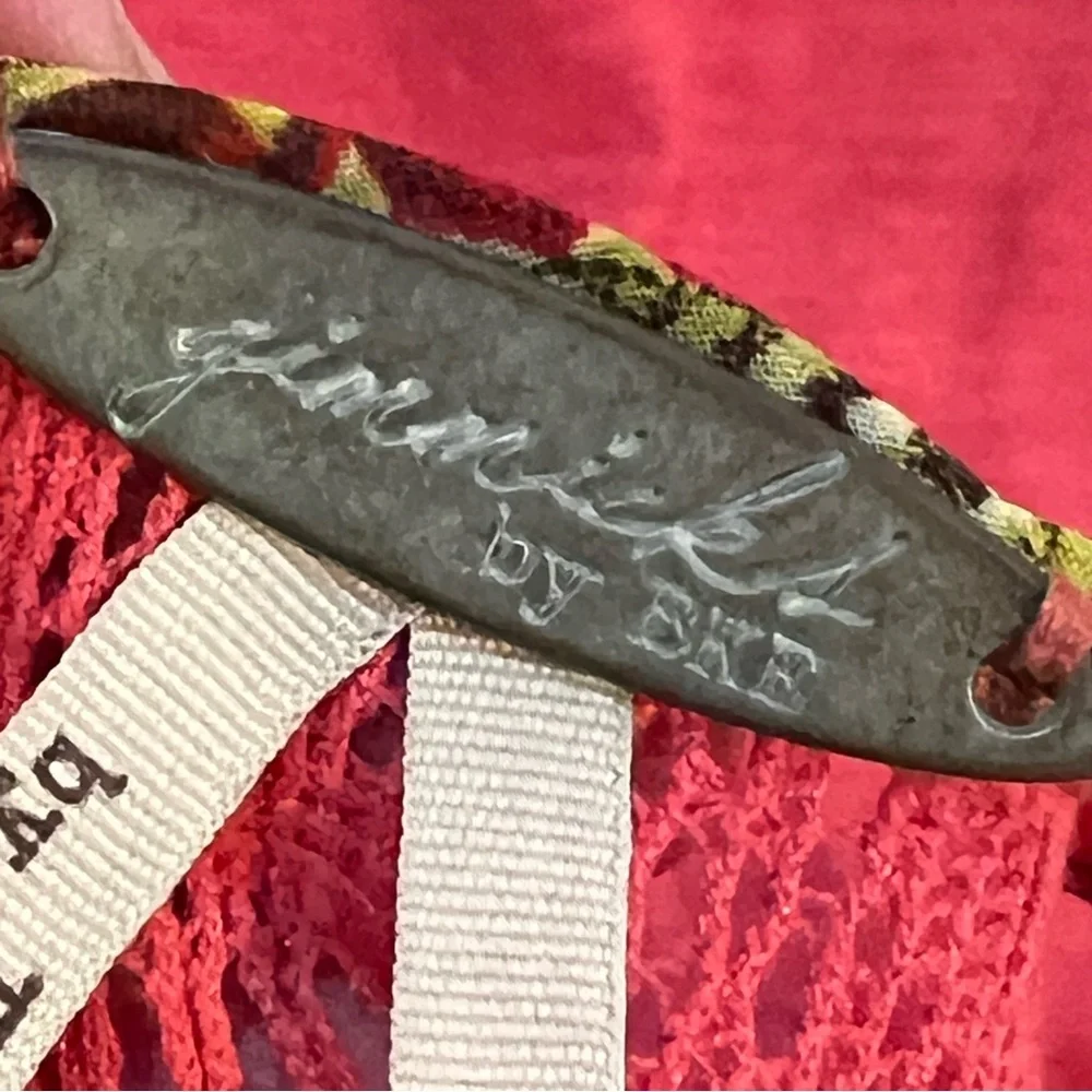 GIMMICKS BY BKE tank top size small cotton lace embellished back cutout - Picture 10 of 12